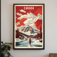 Canadian Wilderness Hike: Vibrant Travel Poster PosterGoat