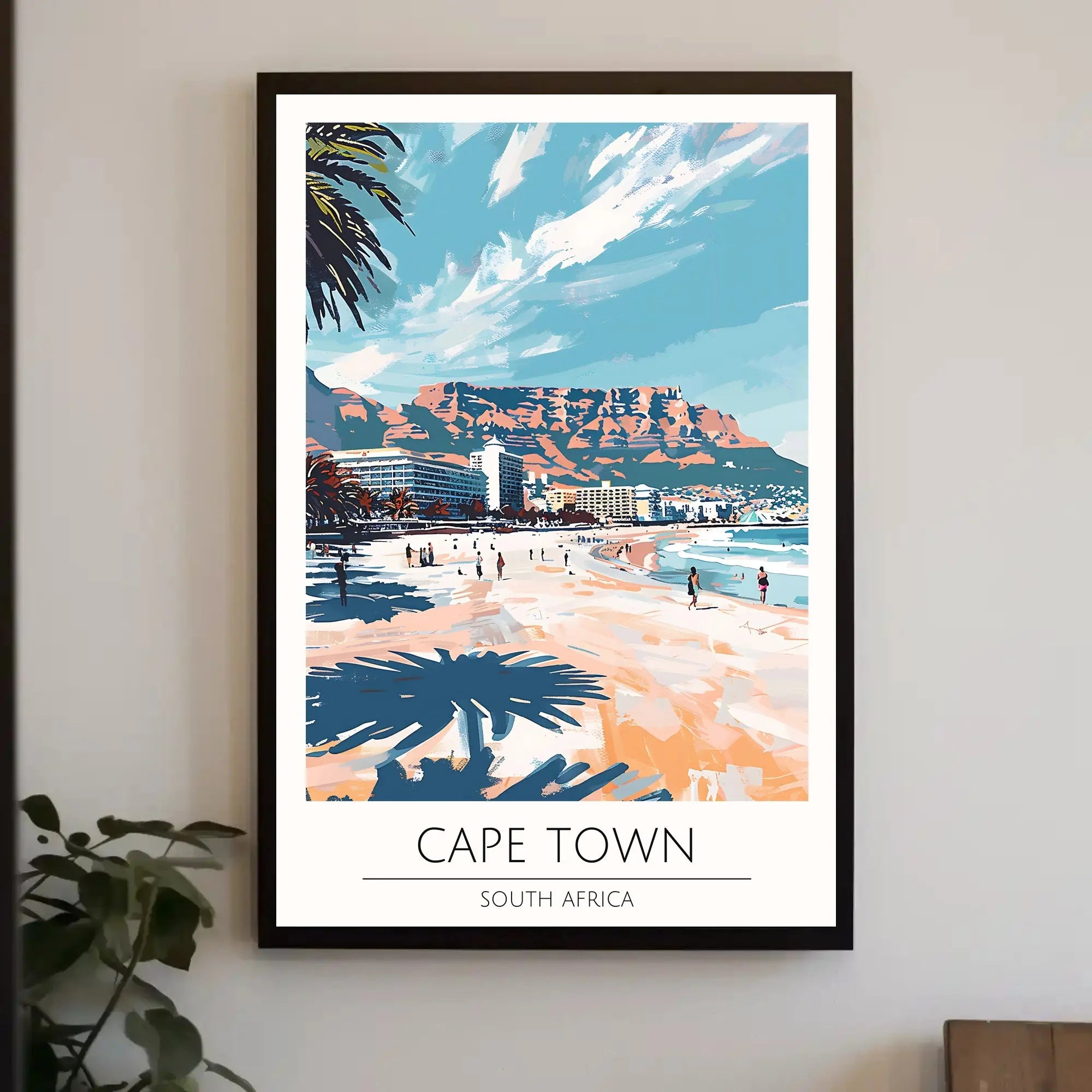 Cape Town Beach Travel Poster PosterGoat