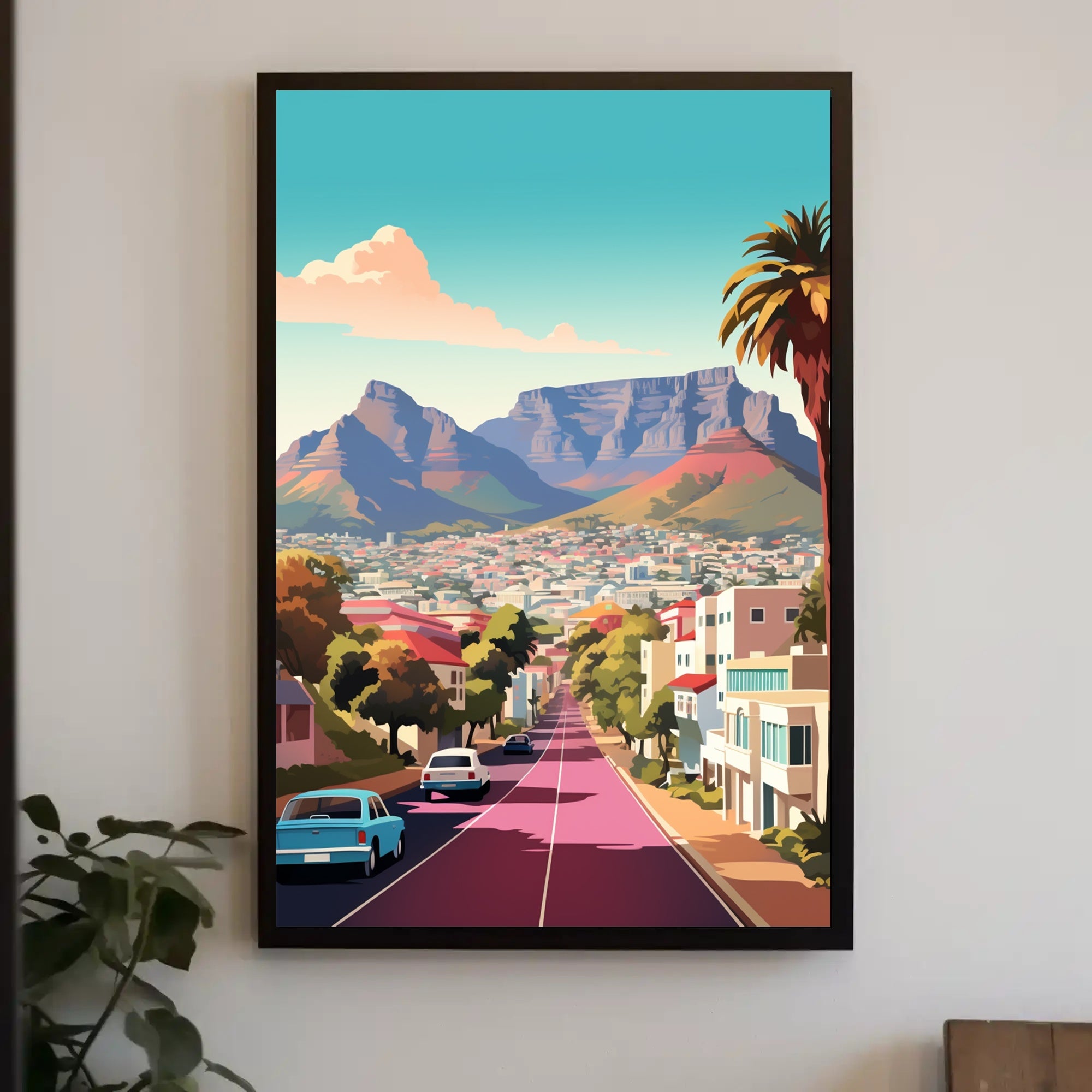 Cape Town Cityscape Art Print: Urban or Cityscape Poster PosterGoat