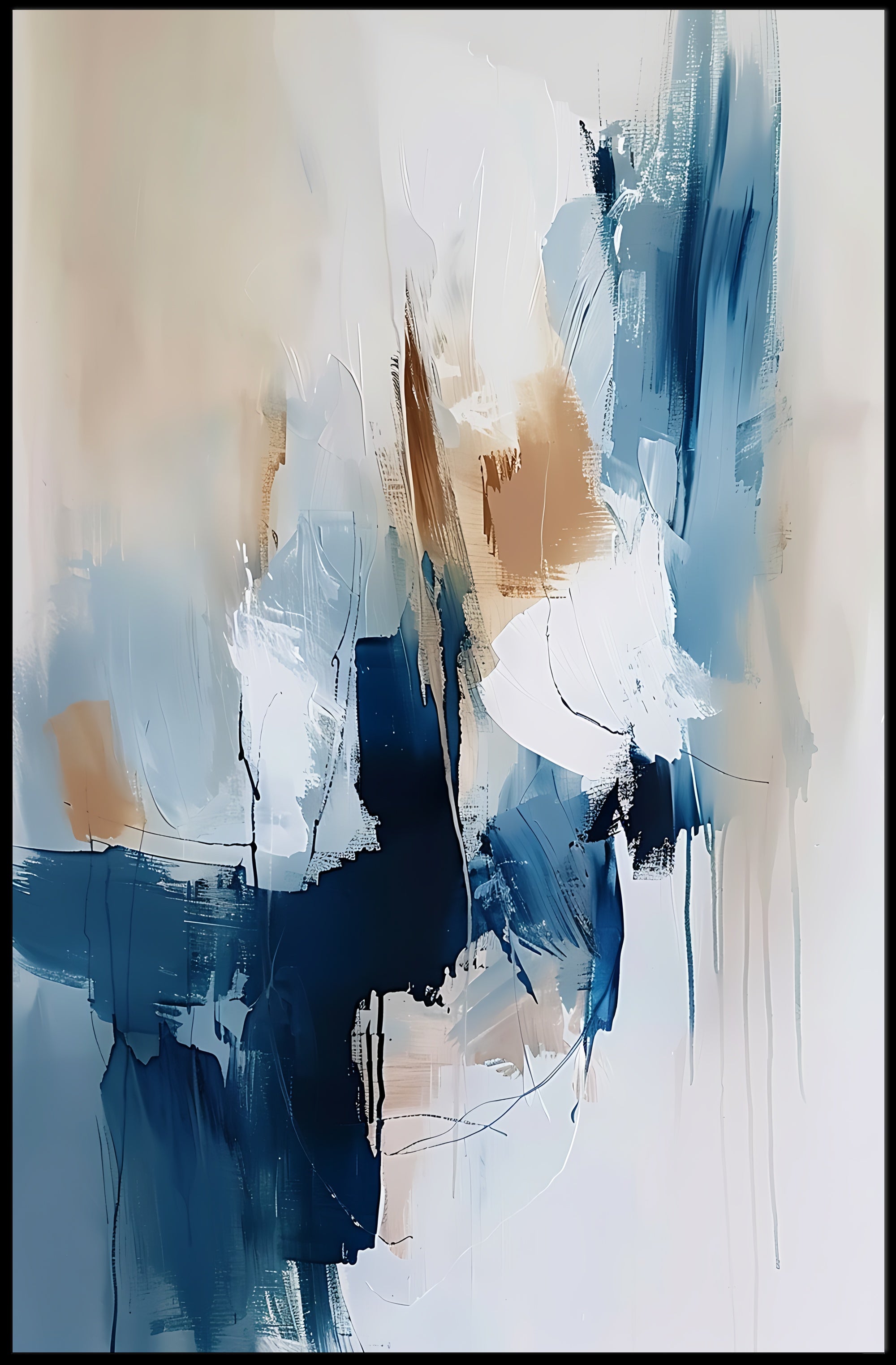 Captivating Depth Modern Abstract Art Poster PosterGoat