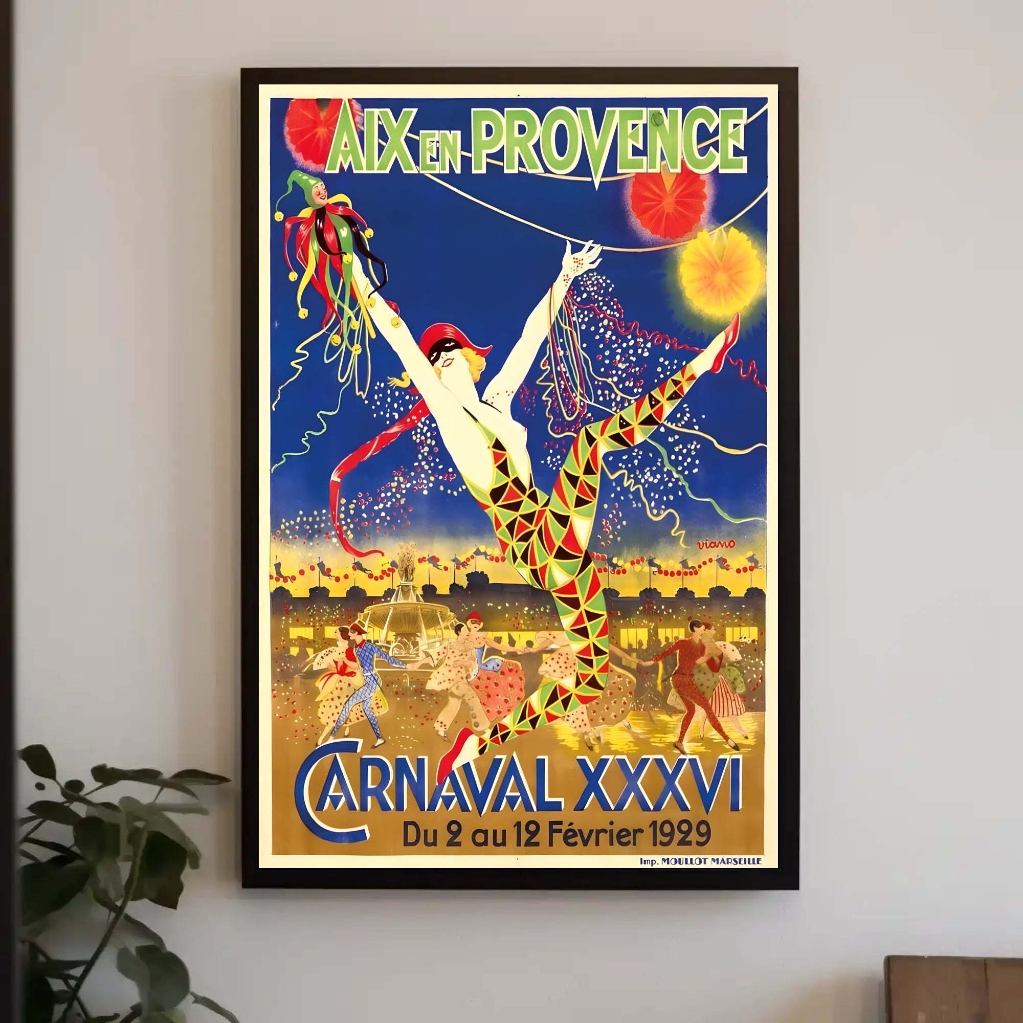 Carnaval XXXVI Art Deco Carnival Poster PosterGoat