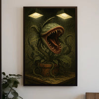 Carnivorous Plant Emerges Fiercely: Fantasy or Mythology Poster PosterGoat