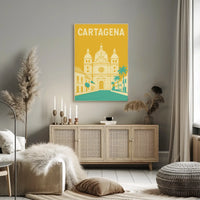 Cartagena Colonial Charm Travel Poster PosterGoat