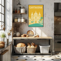 Cartagena Colonial Charm Travel Poster PosterGoat