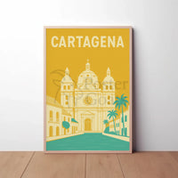 Cartagena Colonial Charm Travel Poster PosterGoat