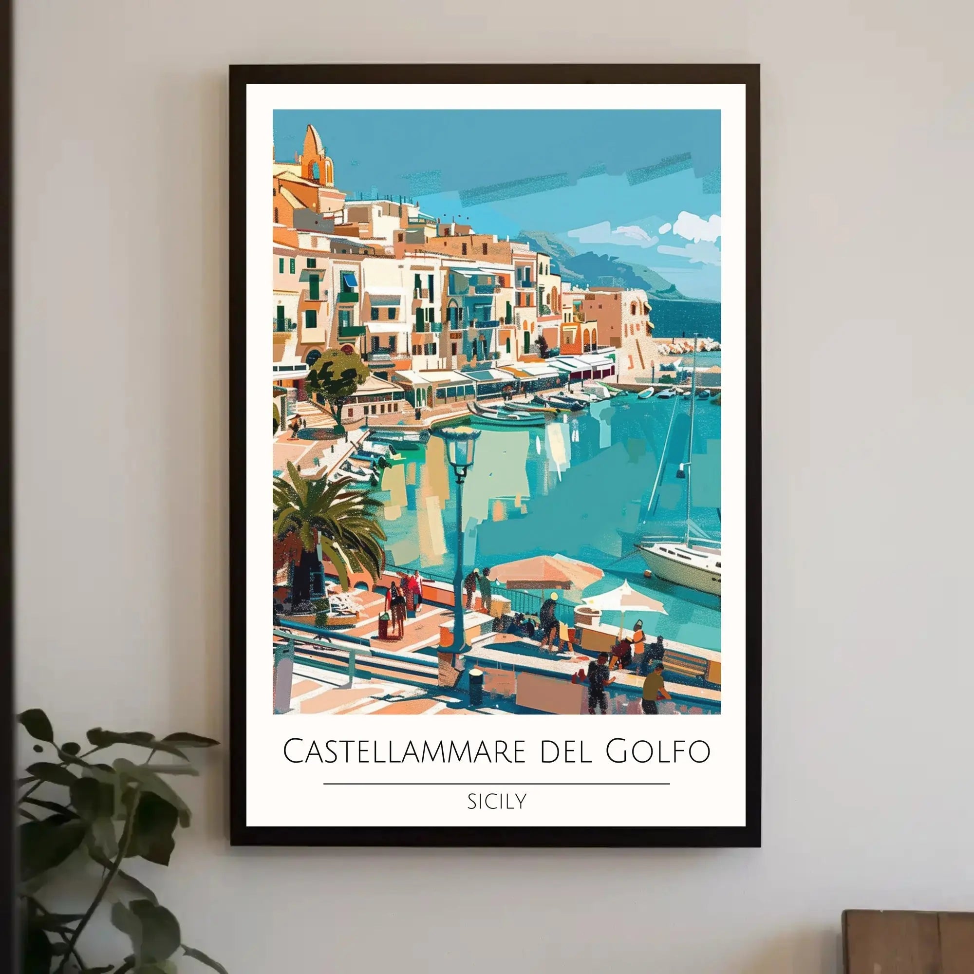 Castellammare del Golfo Vintage Travel Poster PosterGoat