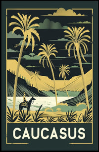 Caucasus Adventure Vintage Travel Poster PosterGoat