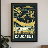 Caucasus Adventure Vintage Travel Poster PosterGoat