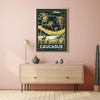 Caucasus Adventure Vintage Travel Poster PosterGoat