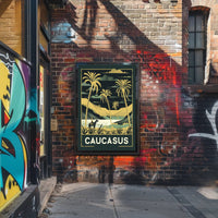 Caucasus Adventure Vintage Travel Poster PosterGoat