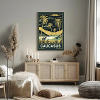 Caucasus Adventure Vintage Travel Poster PosterGoat