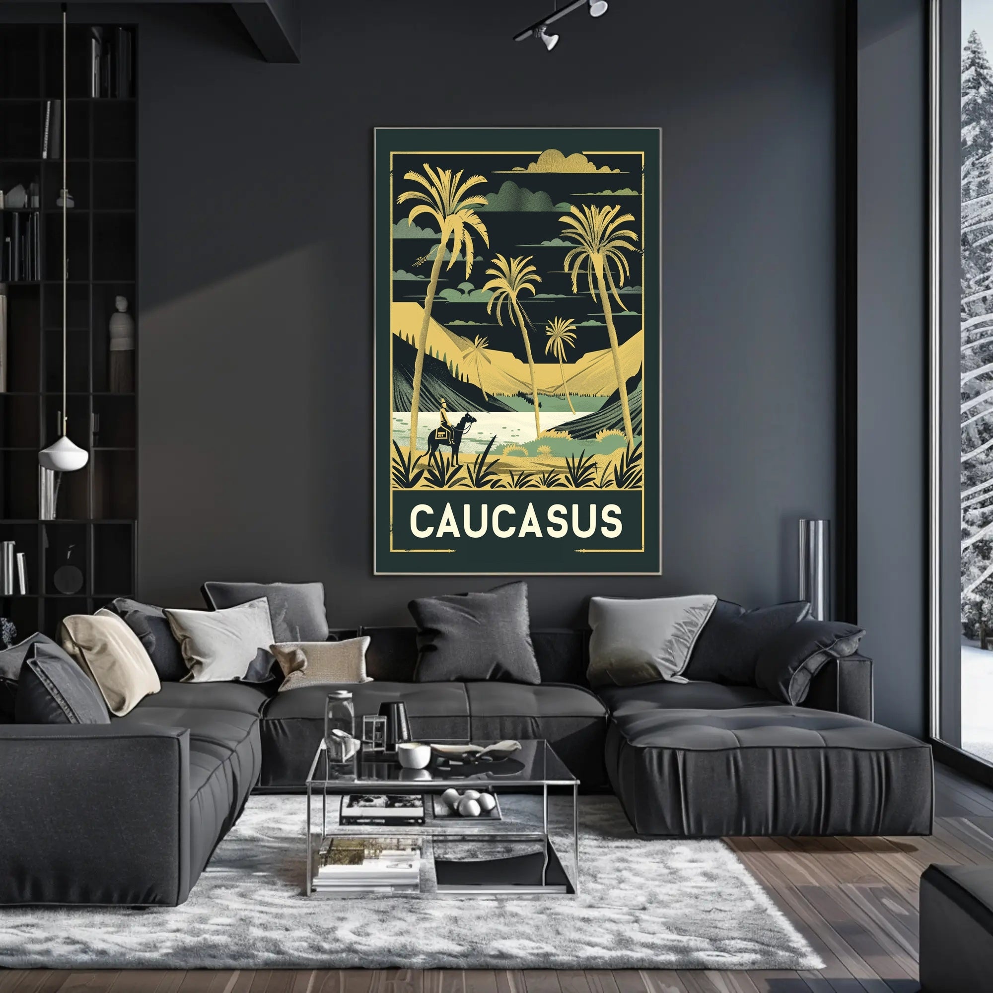 Caucasus Adventure Vintage Travel Poster PosterGoat