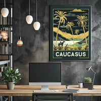 Caucasus Adventure Vintage Travel Poster PosterGoat