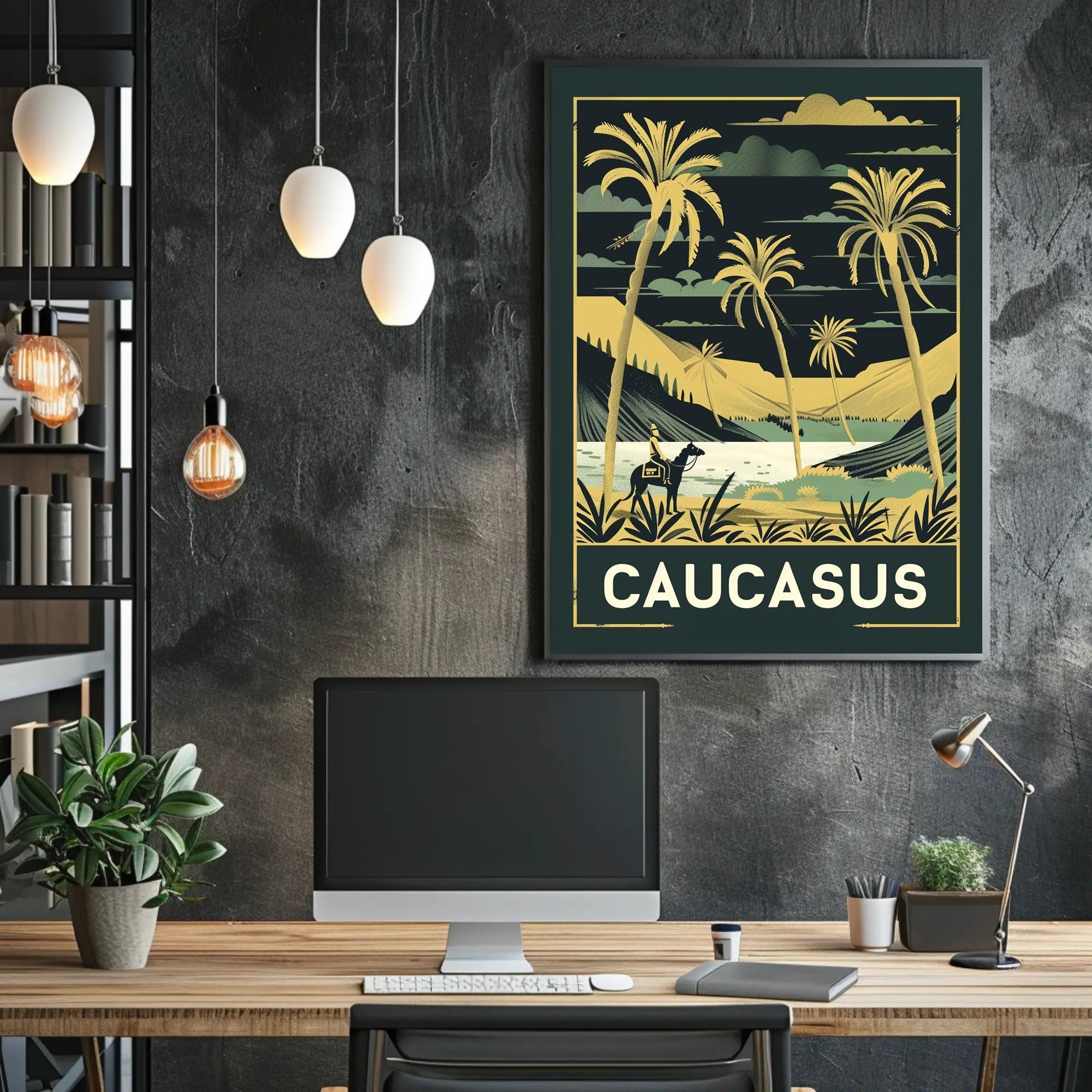 Caucasus Adventure Vintage Travel Poster PosterGoat