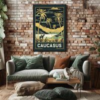 Caucasus Adventure Vintage Travel Poster PosterGoat