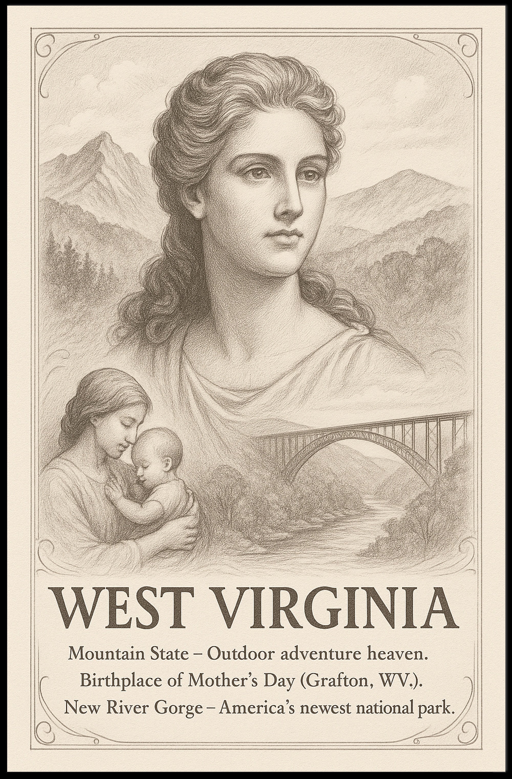 Celebrating West Virginia Poster PosterGoat