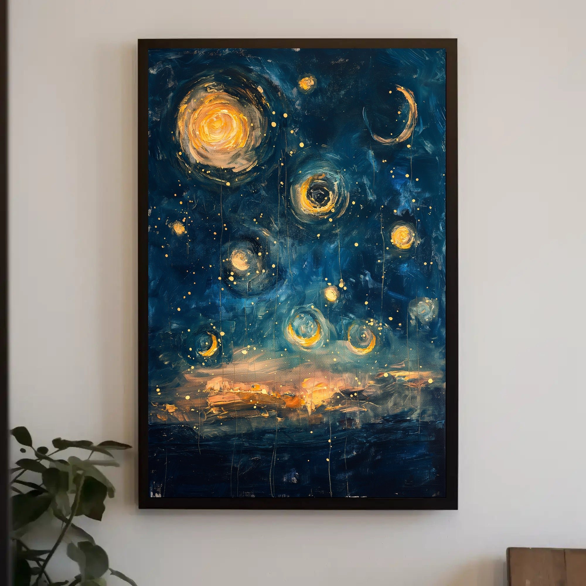 Celestial Dreams: Abstract Artistic Poster PosterGoat