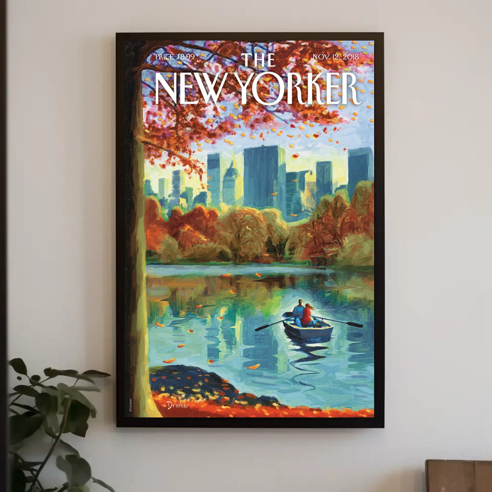 Central Park Autumn Scene - Travel Poster PosterGoat