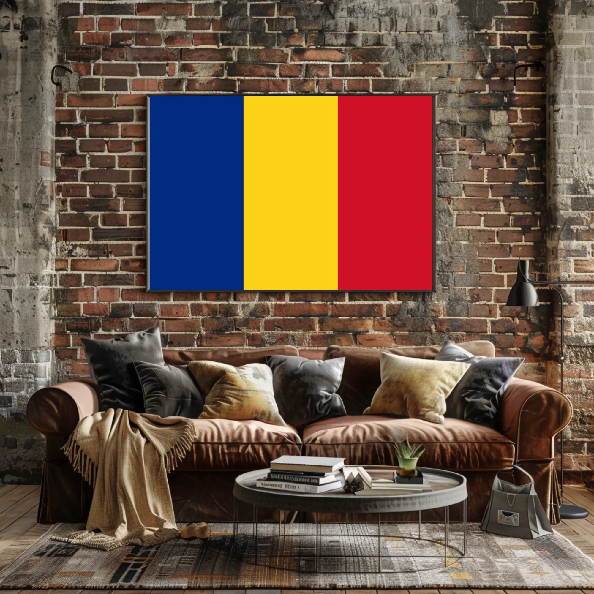 Chad National Flag Bold Patriotic Country Flag Poster PosterGoat