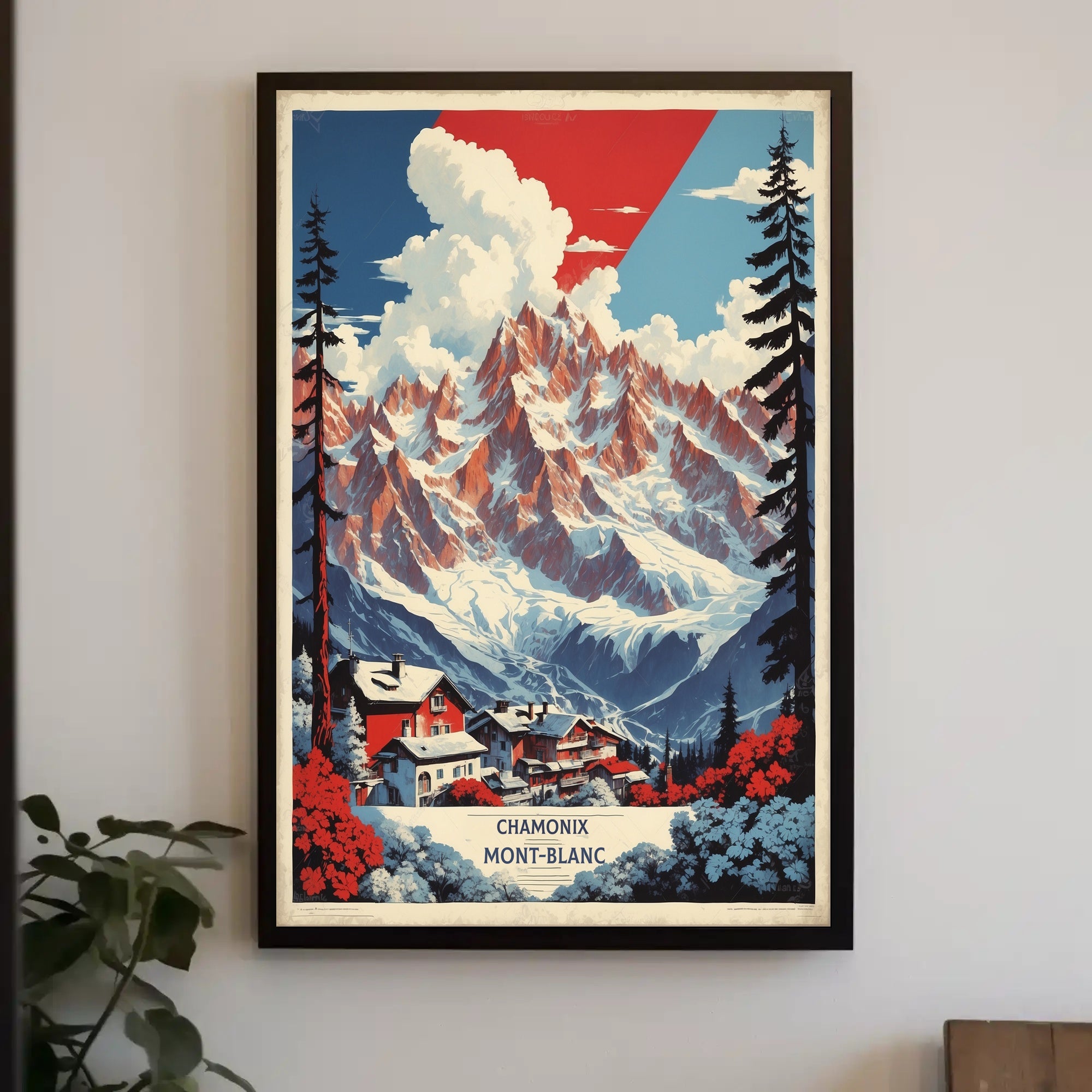 Chamonix-Mont-Blanc Scenic Travel Poster PosterGoat