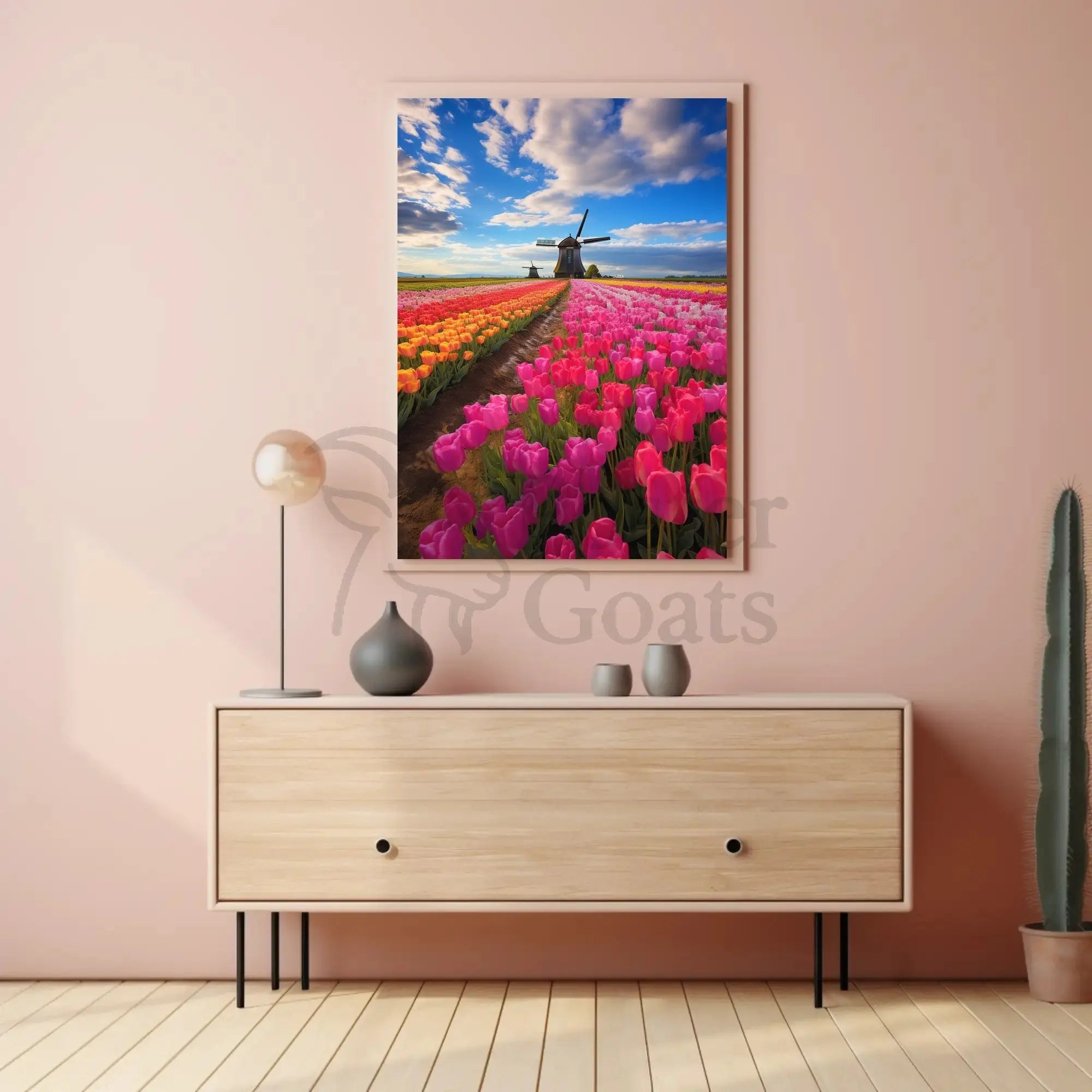 Charming Dutch Countryside Scenic Travel Poster PosterGoat