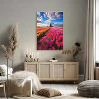 Charming Dutch Countryside Scenic Travel Poster PosterGoat