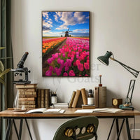 Charming Dutch Countryside Scenic Travel Poster PosterGoat