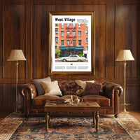 Charming West Village New York City Travel Poster PosterGoat