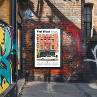 Charming West Village New York City Travel Poster PosterGoat