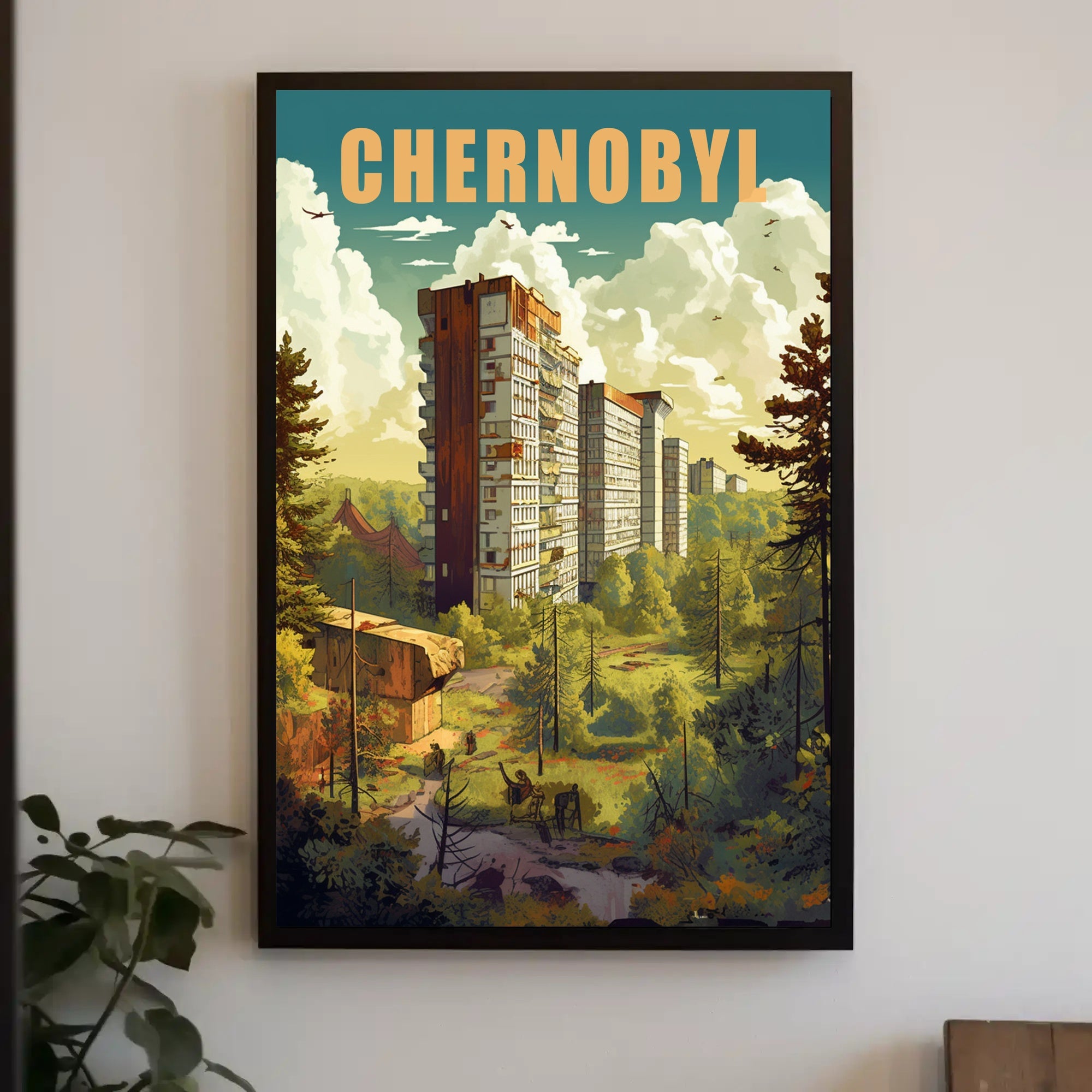 Chernobyl Nature Reclamation Urban or Cityscape Poster PosterGoat
