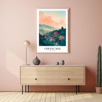 Chiang Mai Landscape Art: Travel Poster PosterGoat
