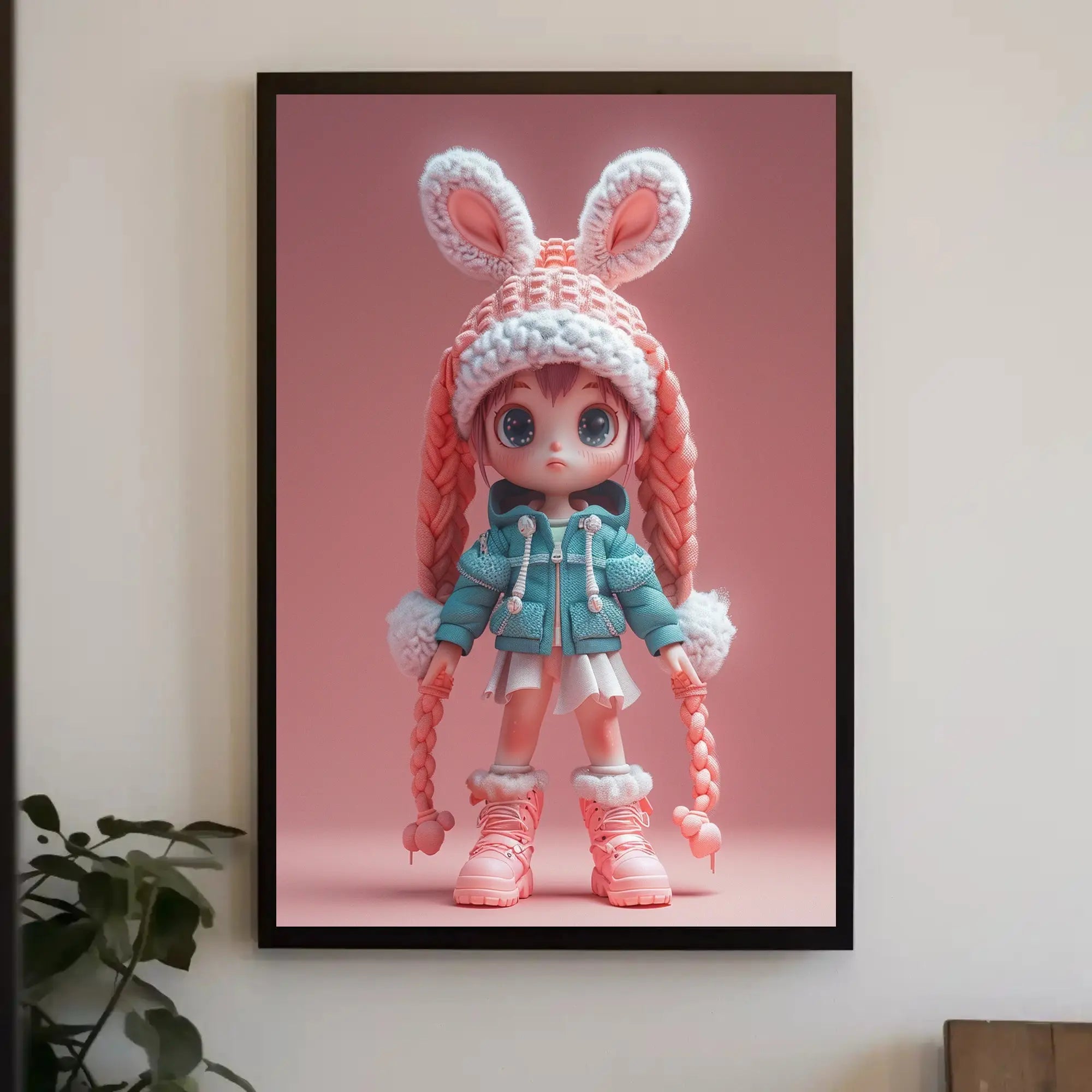 Chibi Winter Wonderland Poster - Abstract, Artistic, or Pop Culture Poster PosterGoat