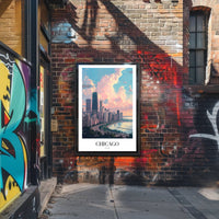 Chicago Skyline Art: Serene Urban Cityscape Poster PosterGoat