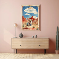 Chihuahua Adventure in Mexican Desert Dog Breed Poster PosterGoat
