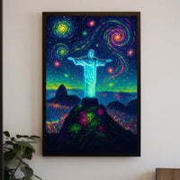 Christ the Redeemer Artistic Landscape Artistic Poster PosterGoat