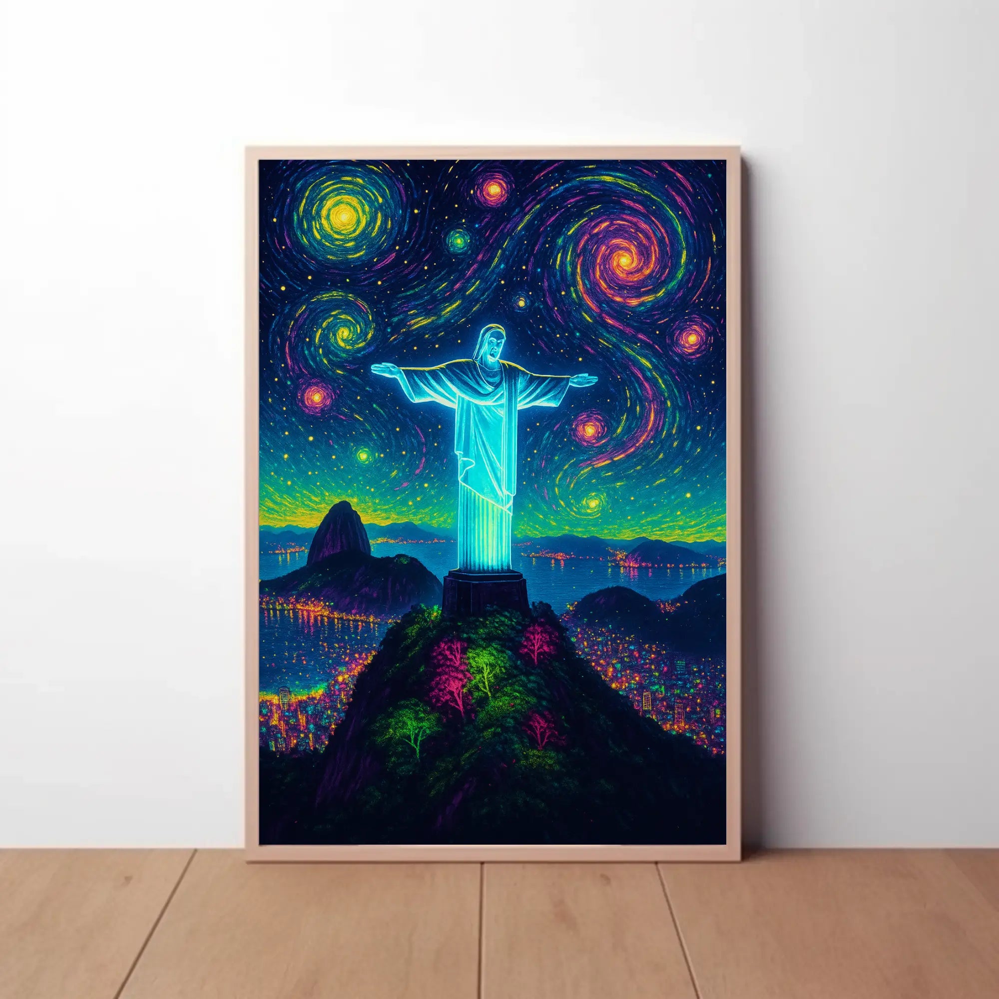 Christ the Redeemer Artistic Landscape Artistic Poster PosterGoat
