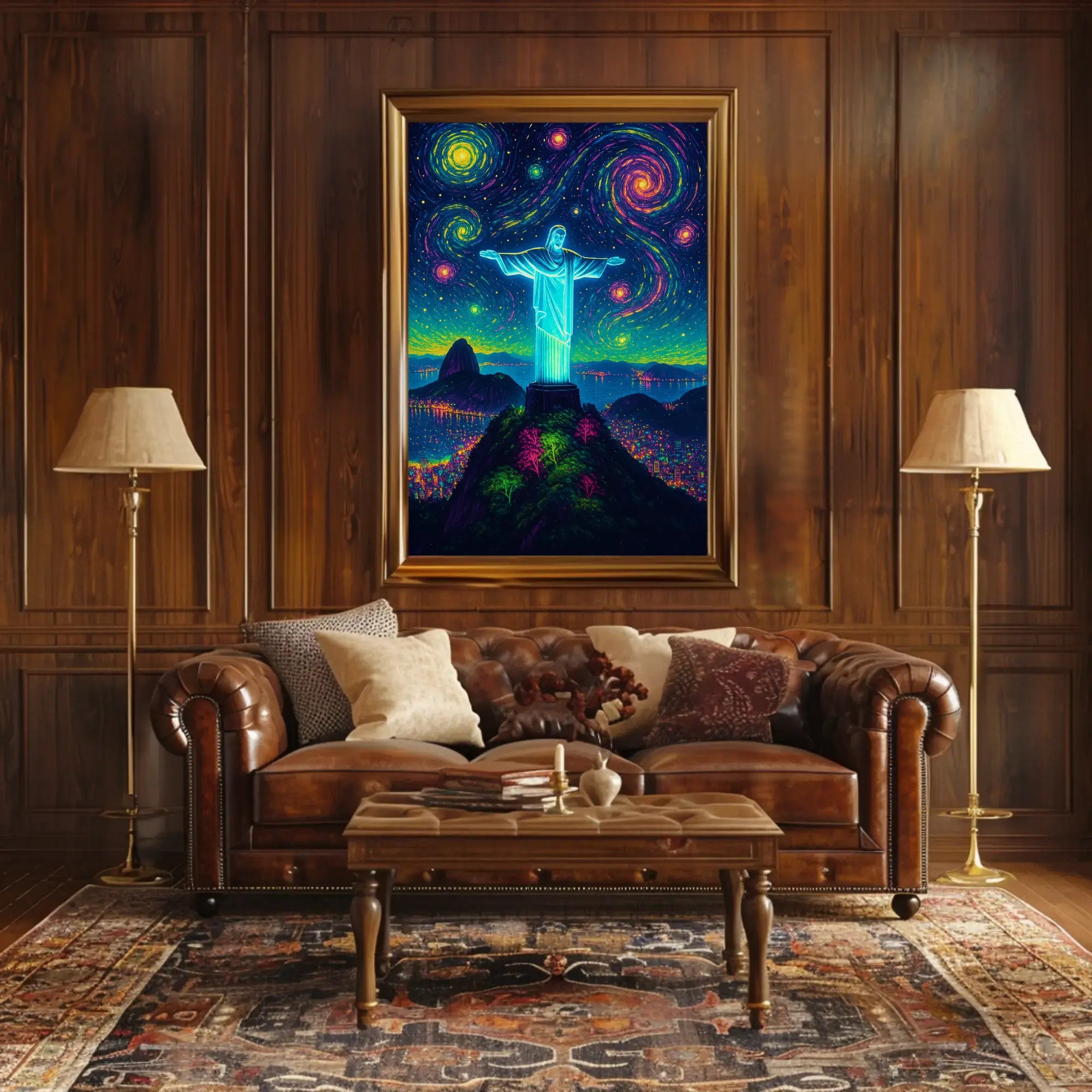 Christ the Redeemer Artistic Landscape Artistic Poster PosterGoat