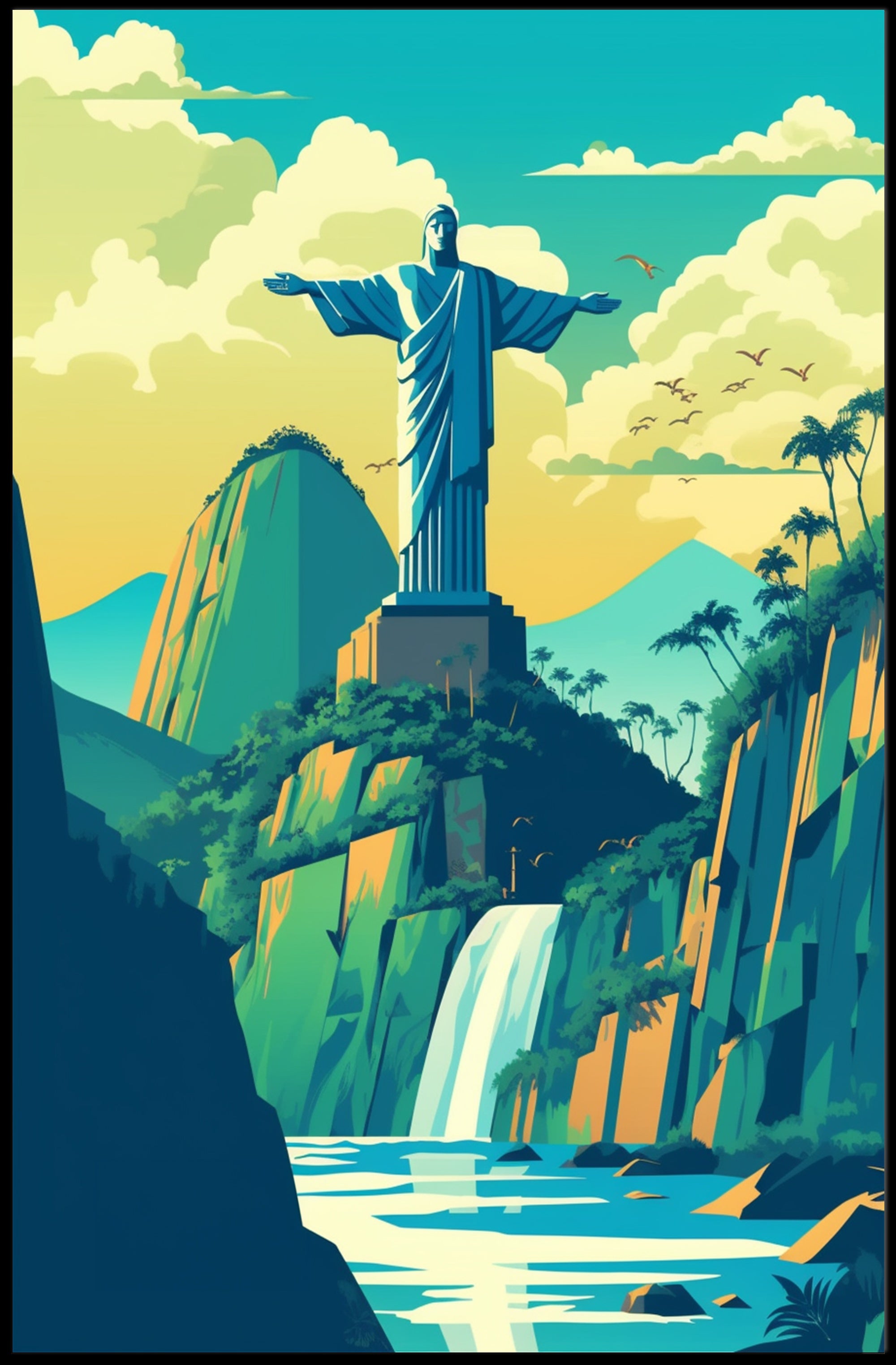 Christ the Redeemer Travel Poster PosterGoat