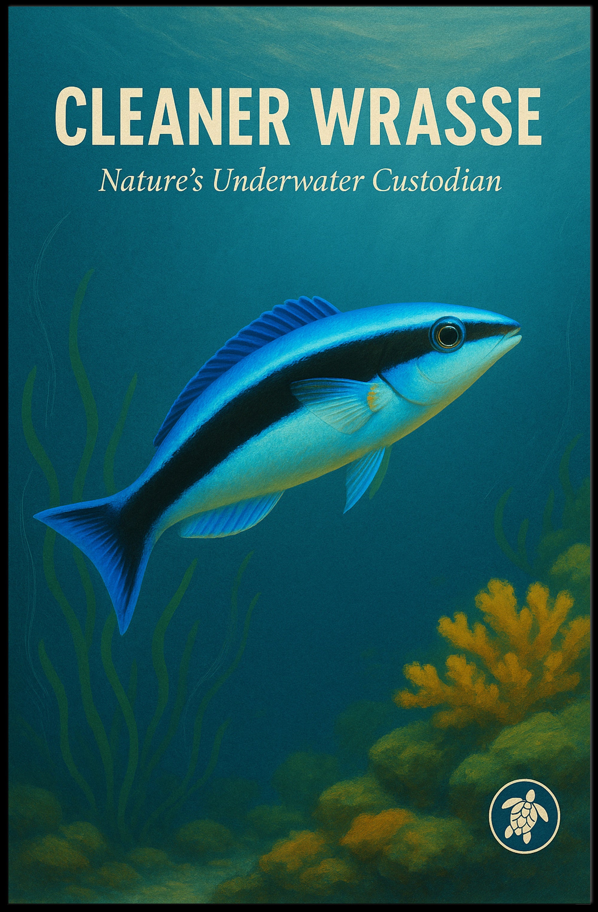 Cleaner Wrasse Natures Underwater Custodian Poster PosterGoat