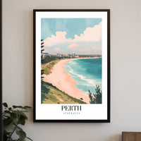 Coastal Serenity in Perth Australia Travel Poster PosterGoat