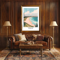 Coastal Serenity in Perth Australia Travel Poster PosterGoat
