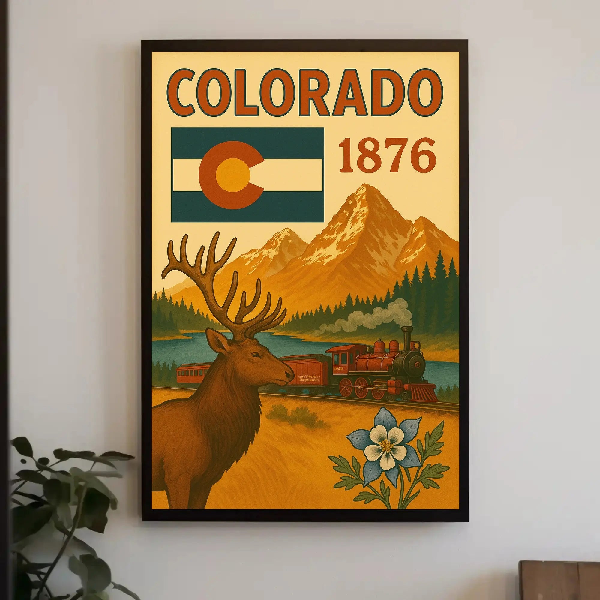 Colorado Statehood Vintage Poster: Cultural or Heritage Poster PosterGoat