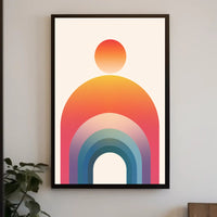 Colorful Geometric Harmony Abstract or Artistic Poster PosterGoat