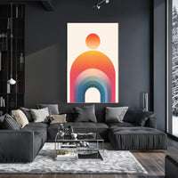 Colorful Geometric Harmony Abstract or Artistic Poster PosterGoat