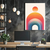 Colorful Geometric Harmony Abstract or Artistic Poster PosterGoat
