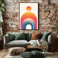 Colorful Geometric Harmony Abstract or Artistic Poster PosterGoat