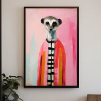 Colorful Meerkat Art for Abstract or Artistic Poster PosterGoat