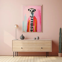 Colorful Meerkat Art for Abstract or Artistic Poster PosterGoat
