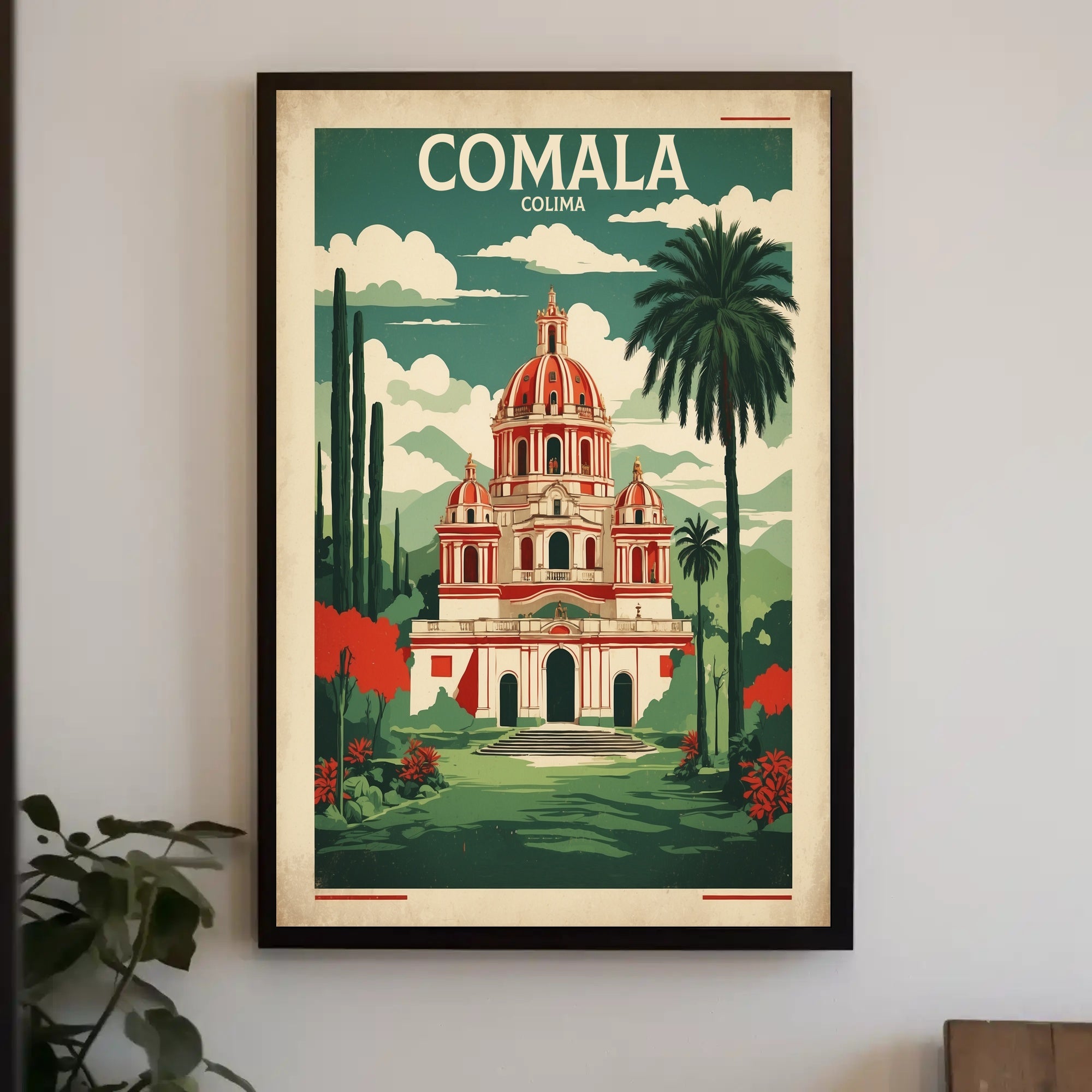 Comala Colima Vintage Travel Poster PosterGoat