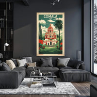 Comala Colima Vintage Travel Poster PosterGoat